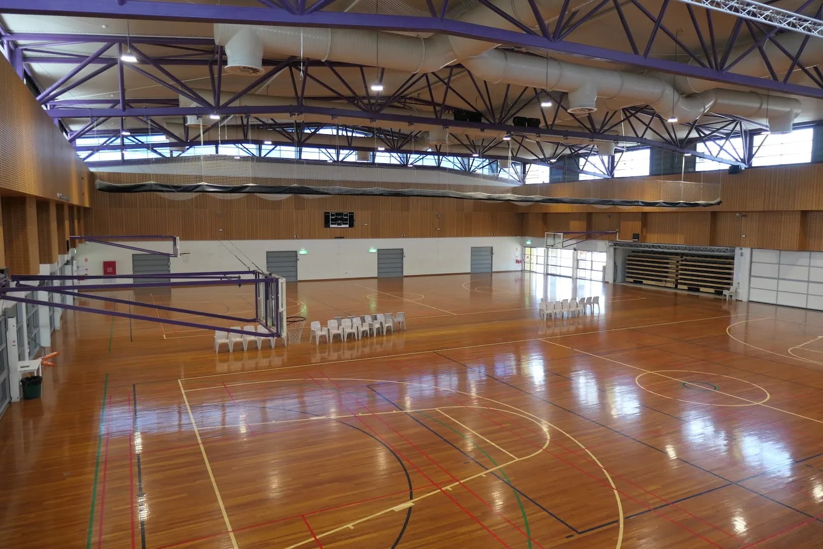 Gymnasium lighting installation by Eggins Electrical in Darwin